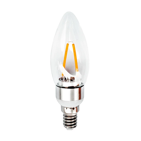 LED-pære Filament E14 Mignon 2W 3 LED-pære Filament E14 Mignon 2W