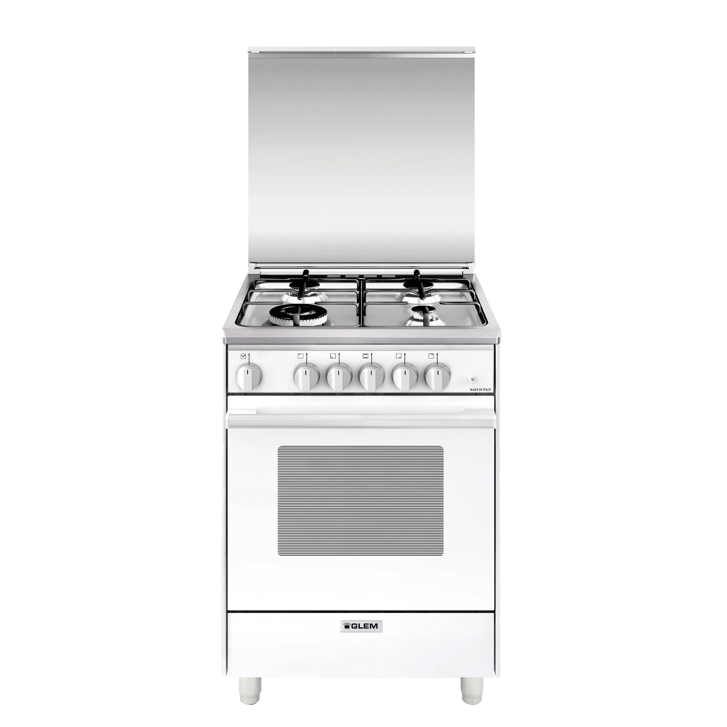 Gasskomfyr Elegance - Hvit, 60cm 3 Gasskomfyr Elegance - Hvit, 60cm